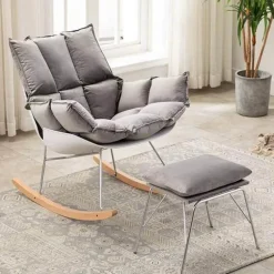 Cozy Living Möbel-Nordischer Schaukelstuhl – Moderne, lässige Wohnmöbel