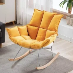 Cozy Living Möbel-Nordischer Schaukelstuhl – Moderne, lässige Wohnmöbel