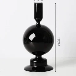 The Gilded Nest Wohndeko-Nordischer stilvoller Kerzenhalter aus Blasenglas