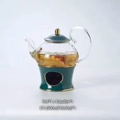 Feast u0026 Flair Küche & Esszimmer-Nordisches Blumentee-Set – Porzellan-Teekanne mit Sieb