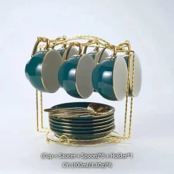 Feast u0026 Flair Küche & Esszimmer-Nordisches Blumentee-Set – Porzellan-Teekanne mit Sieb