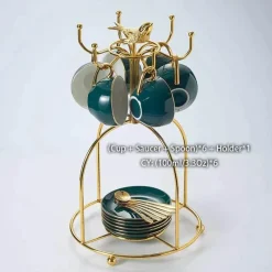 Feast u0026 Flair Küche & Esszimmer-Nordisches Blumentee-Set – Porzellan-Teekanne mit Sieb