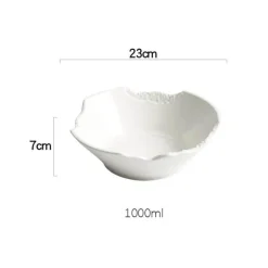 Elegance at the Table Küche & Esszimmer-Notch Design Keramikschale – Dekorative Schale