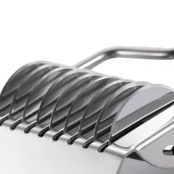 Tom Küche & Esszimmer-Nudelschneider – Nudelwerkzeug aus Edelstahl mit Knoblauch-Ingwer-Roller