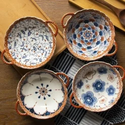 Plates u0026 More Küche & Esszimmer-Nudelschüssel aus Keramik mit Griff – mikrowellengeeignet, 700 ml, Küchengeschirr