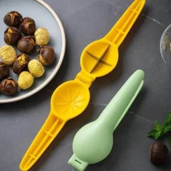 Tom Küche & Esszimmer-Nussknacker für Kastanien, Walnüsse, Clip-Zange, Schäler, Schneider, Öffner