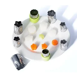 Comfort u0026 Style Küche & Esszimmer-Obst- und Gemüseschneider-Set aus Edelstahl – 8-teilig