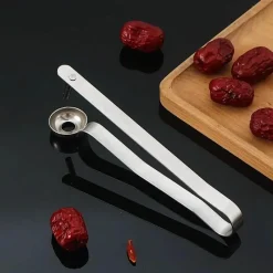 Tom Küche & Esszimmer-Obstentkerner aus Edelstahl – Werkzeug zum Entfernen von Kirsch-, Oliven- und Dattelkernen