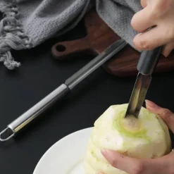 Tom Küche & Esszimmer-Obstentkerner- und Schäler-Set aus Edelstahl – langlebige Küchenwerkzeuge für mühelose Lebensmittelzubereitung