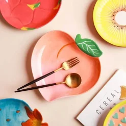 Tom Küche & Esszimmer-Obstteller-Set aus Keramik – dekorative Serviergeschirr für das Esszimmer