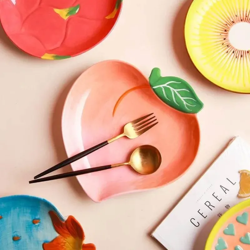 Tom Küche & Esszimmer-Obstteller-Set aus Keramik – dekorative Serviergeschirr für das Esszimmer