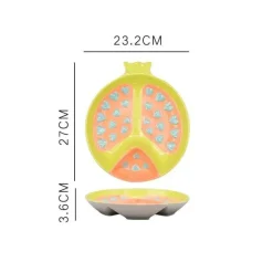 Tom Küche & Esszimmer-Obstteller-Set aus Keramik – dekorative Serviergeschirr für das Esszimmer