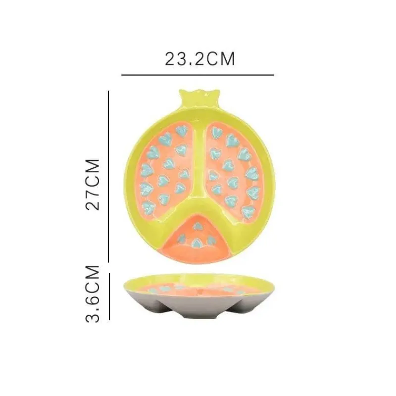 Tom Küche & Esszimmer-Obstteller-Set aus Keramik – dekorative Serviergeschirr für das Esszimmer