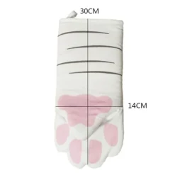 The Culinary Kit Küche & Esszimmer-Ofenhandschuhe mit Katzenpfotenmotiv – Süßes Küchenzubehör