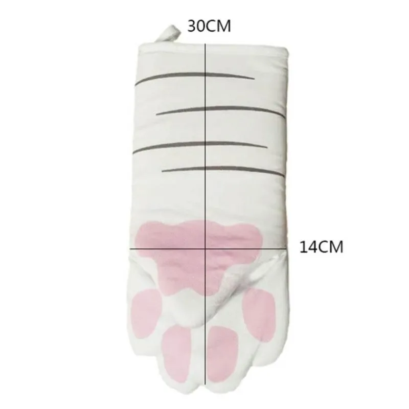 The Culinary Kit Küche & Esszimmer-Ofenhandschuhe mit Katzenpfotenmotiv – Süßes Küchenzubehör