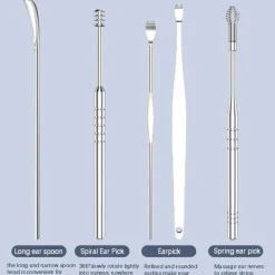 The Relaxation Nook Gesundheits-Gadgets|Gesundheits- Und Entspannungstools-Ohrenschmalz-Entfernungsset – Sicheres und effektives Reinigungswerkzeug