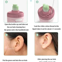 The Blissful Bath Badezimmer-Ohrring-Reinigungsset - Einweg-Ohrhygieneset