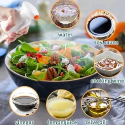 Tom Küche & Esszimmer-Olivenöl-Sprüher – Upgrade-Koch-Sprühflasche für Air Fryer, Salat, BBQ