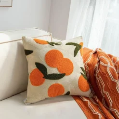 Cozy Cushions Bettzeug-Oranger Kissenbezug - Dekorative Kissenhülle