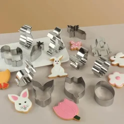 Tom Küche & Esszimmer-Oster-Ausstechformen-Set – Edelstahlformen für Kinder, Backpartys, 12-teilig