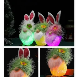 The Decor Haven Babyspielzeug-Oster-Plüsch-Leuchtpuppe – süße, weiche Puppe, die im Dunkeln leuchtet