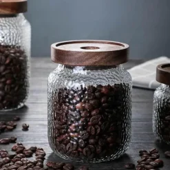 Space Savvy Küche & Esszimmer-18-oz-Vorratsglas aus Glas – langlebiger Küchenbehälter