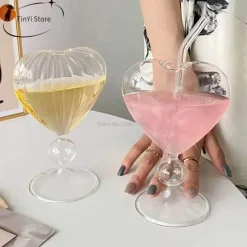 Plates u0026 More Küche & Esszimmer-Paar Glasbecher-Set – Herz, Liebesvogel, Cocktail-Tee-Kaffeetassen