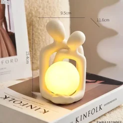 Timeless Touch Beleuchtung-Paar-Liebeslampe - Ewige Verbundenheit Nachtlicht