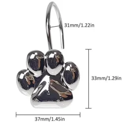 Aqua Essence Badezimmer-Panda Shower Curtain Hooks - Cute Bathroom Accessories