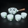 The Culinary Kit Camping Im Freien|Outdoor-Artikel-Panda Spin Rotierendes Teeservice – Teeparty-Spielset für Kinder