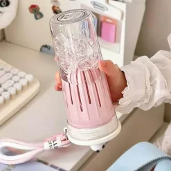 The Decor Haven Outdoor-Artikel|Outdoor-Gadgets-Panda-Wasserflasche – entzückender wiederverwendbarer Getränkebehälter für Kinder und Erwachsene