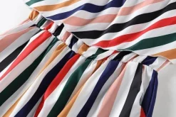 Damen The Decor Haven Babykleidung|Babykleidung-Passende trägerlose Outfits mit Regenbogenstreifen für Mutter und Tochter