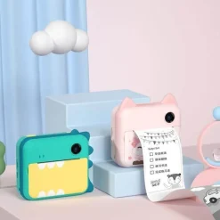 The Decor Haven Babyspielzeug-Pastel Sofortbildkameradrucker – Tragbarer digitaler Fotodrucker