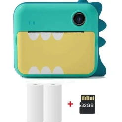 The Decor Haven Babyspielzeug-Pastel Sofortbildkameradrucker – Tragbarer digitaler Fotodrucker