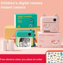 The Decor Haven Babyspielzeug-Pastel Sofortbildkameradrucker – Tragbarer digitaler Fotodrucker