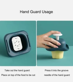 The Decor Haven Küche & Esszimmer-Pastellfarbener Gemüseschneider – Multifunktionales Küchenwerkzeug