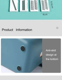 The Decor Haven Küche & Esszimmer-Pastellfarbener Gemüseschneider – Multifunktionales Küchenwerkzeug