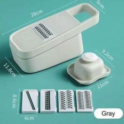 The Decor Haven Küche & Esszimmer-Pastellfarbener Gemüseschneider – Multifunktionales Küchenwerkzeug