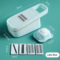 The Decor Haven Küche & Esszimmer-Pastellfarbener Gemüseschneider – Multifunktionales Küchenwerkzeug