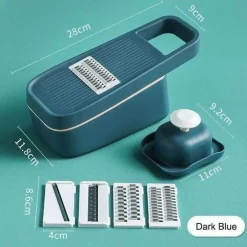 The Decor Haven Küche & Esszimmer-Pastellfarbener Gemüseschneider – Multifunktionales Küchenwerkzeug