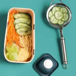 The Decor Haven Küche & Esszimmer-Pastellfarbener Gemüseschneider – Multifunktionales Küchenwerkzeug