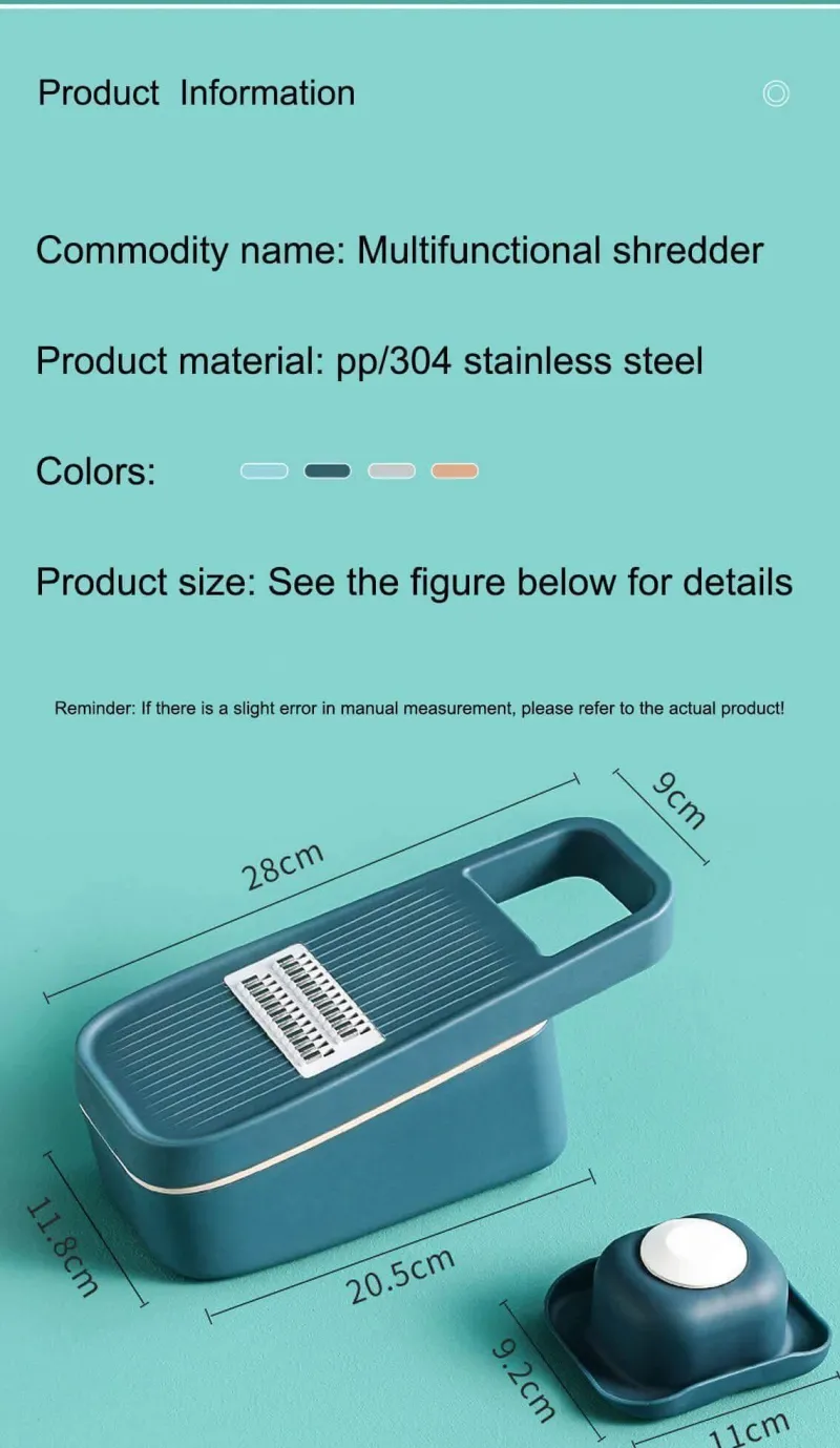 The Decor Haven Küche & Esszimmer-Pastellfarbener Gemüseschneider – Multifunktionales Küchenwerkzeug