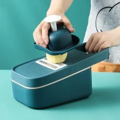 The Decor Haven Küche & Esszimmer-Pastellfarbener Gemüseschneider – Multifunktionales Küchenwerkzeug