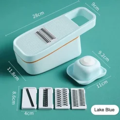 The Decor Haven Küche & Esszimmer-Pastellfarbener Gemüseschneider – Multifunktionales Küchenwerkzeug