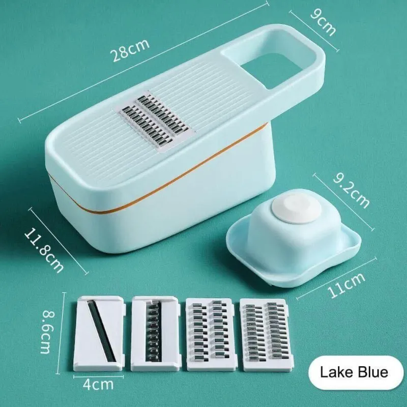 The Decor Haven Küche & Esszimmer-Pastellfarbener Gemüseschneider – Multifunktionales Küchenwerkzeug