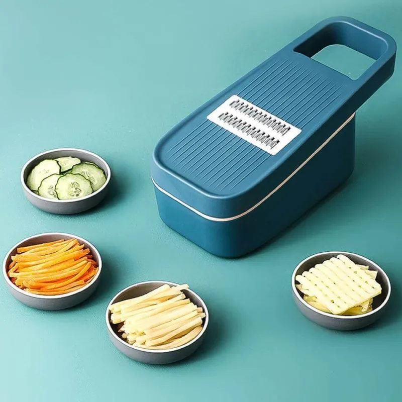 The Decor Haven Küche & Esszimmer-Pastellfarbener Gemüseschneider – Multifunktionales Küchenwerkzeug