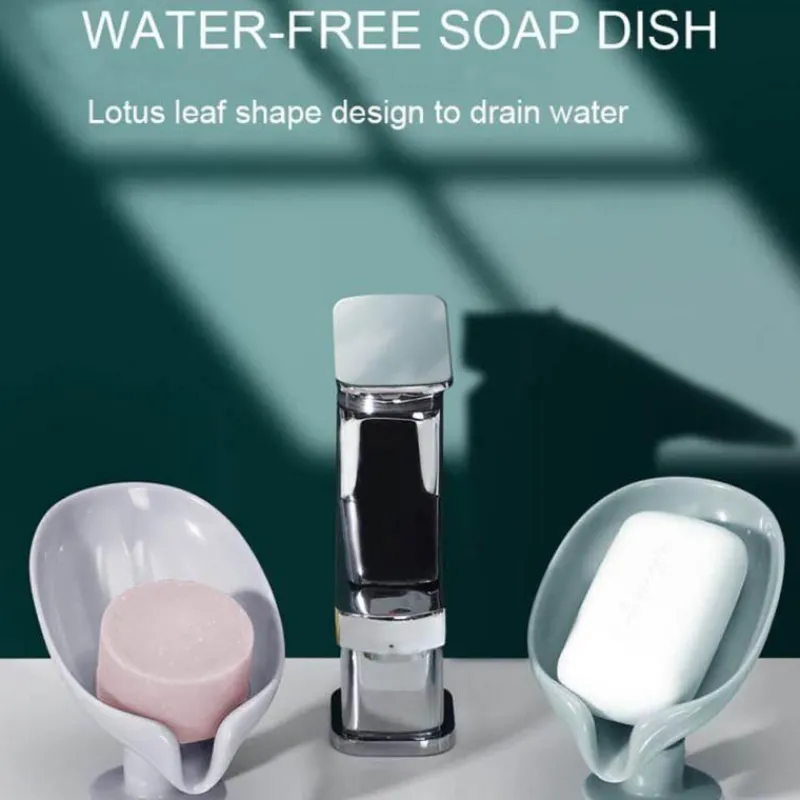 Tranquil Waters Badezimmer-Pastellfarbener Seifenhalter - Selbstklebendes Abtropfgestell