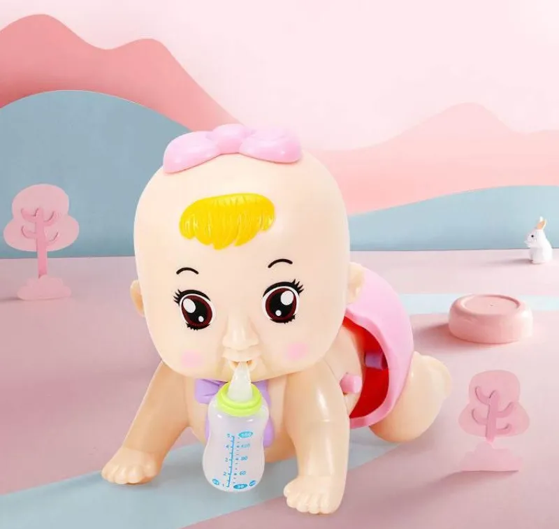 The Decor Haven Babyspielzeug-Pädagogisches Mini-Krabbelspielzeug für Babys