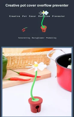 Deco Küche & Esszimmer-Pflanzenheber für den Innenbereich – Überlaufschutz für Daisy-Pflanztöpfe