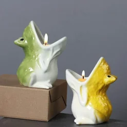 Cozy Nest Decor Wohndeko-Pflanzgefäße aus Keramik in Froschform – Niedliche Gartendekoration für den Außenbereich